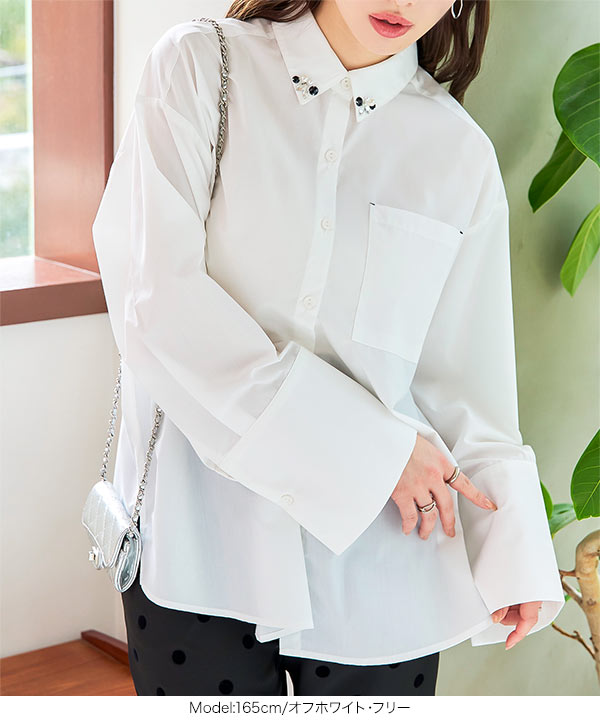tory burch ビジュー ロングスリーブ トップス チュニック 中古・古着通販】TORY BURCH (トリーバーチ) チュニック ネイビー