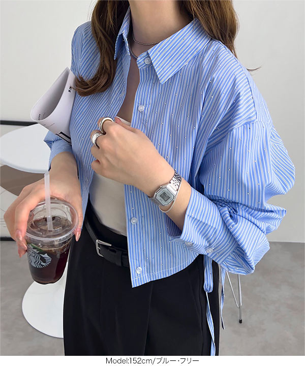 KOBE LETTUCE（神戸レタス） シャツ レディース 長袖 ショート丈