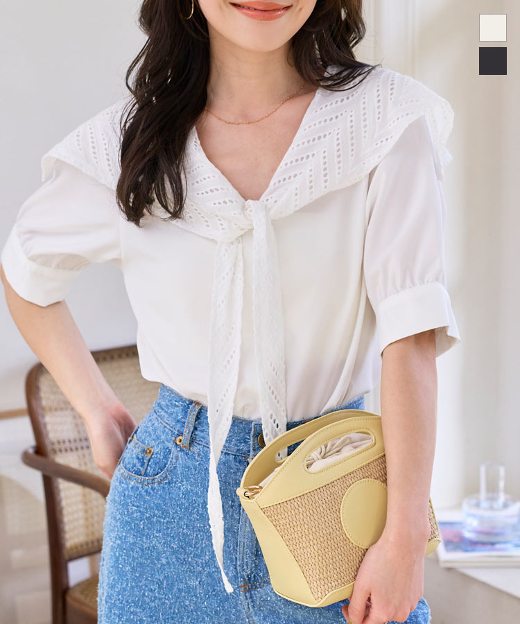 ミチちゃん着用　JACQUEMUS リブ編み Vネック トップス 32 ミチちゃん着用 JACQUEMUS リブ編み Vネック トップス 32