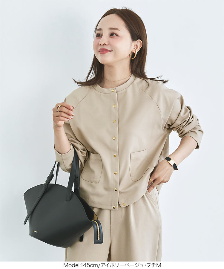 あきこ 田中亜希子さんコラボ 選べるサイズ多ボタンジャージーカーディガン レディース 20代 30代 40代 C7505