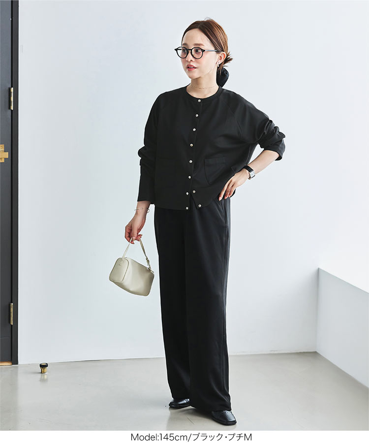 あきこ 田中亜希子さんコラボ 選べるサイズ多ボタンジャージーカーディガン レディース 20代 30代 40代 C7505