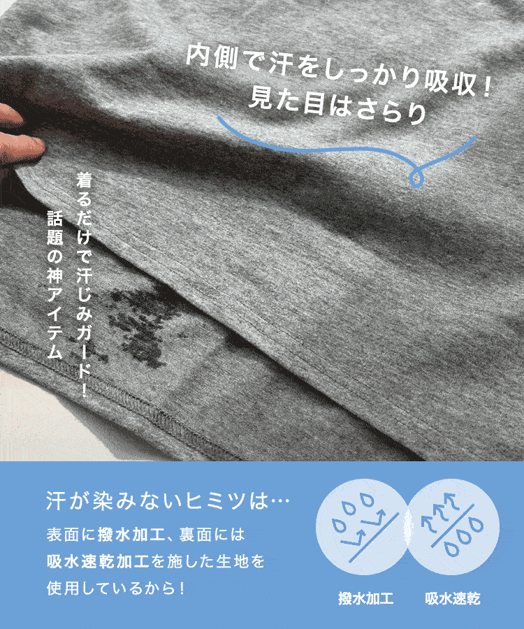 シンプル MLXL汗じみ防止 UVカット 深Uネック半袖Tシャツ レディース 20代 30代 40代 Tシャツ ベーシック C7765