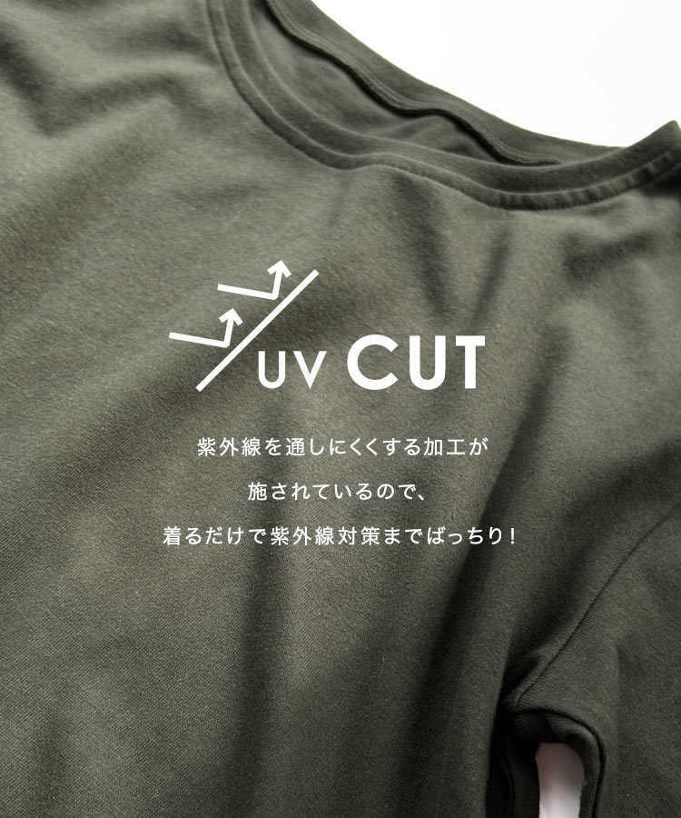 ベーシック MLXL汗じみ防止 UVカット ポケット付きVネックTシャツ レディース 20代 30代 40代 Tシャツ C7575