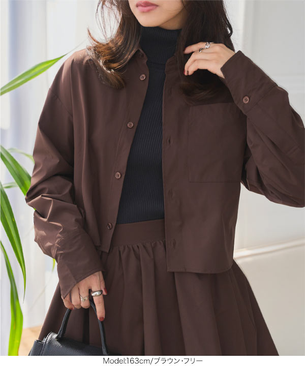 KOBE LETTUCE（神戸レタス） シャツ レディース 長袖 ショート丈