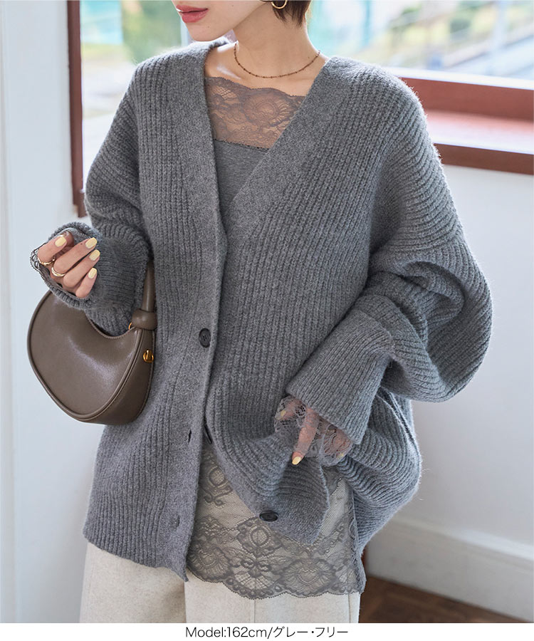 長袖 前後2wayレーストップスインナー レディース 20代 30代 40代 トップス インナー レース Vネック スクエアネック C7736