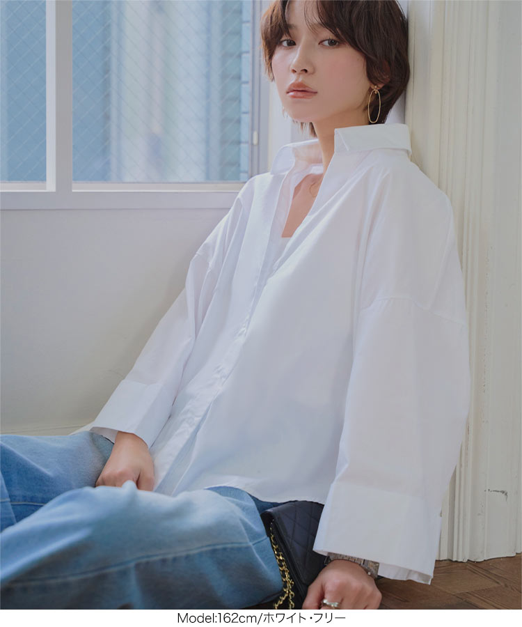 ワイドスリーブ ワイドスリーブブラウス レディース 20代 30代 40代 ブラウス シャツ Aライン フレアスリーブ C7758