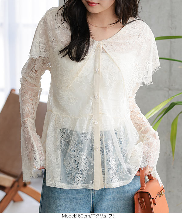 激レア♪ヴィンテージ♪BURBERRY'S レースブラウス　白　総レース ヴィンテージライクレースブラウス | Blouse | HER. Online Store