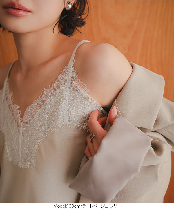 KOBE LETTUCE（神戸レタス） キャミソール レース トップス レディース