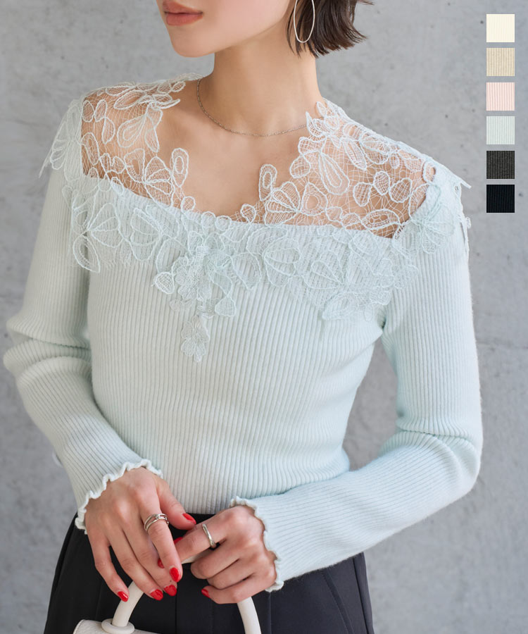 KOBE LETTUCE（神戸レタス） ニット レース トップス レディース