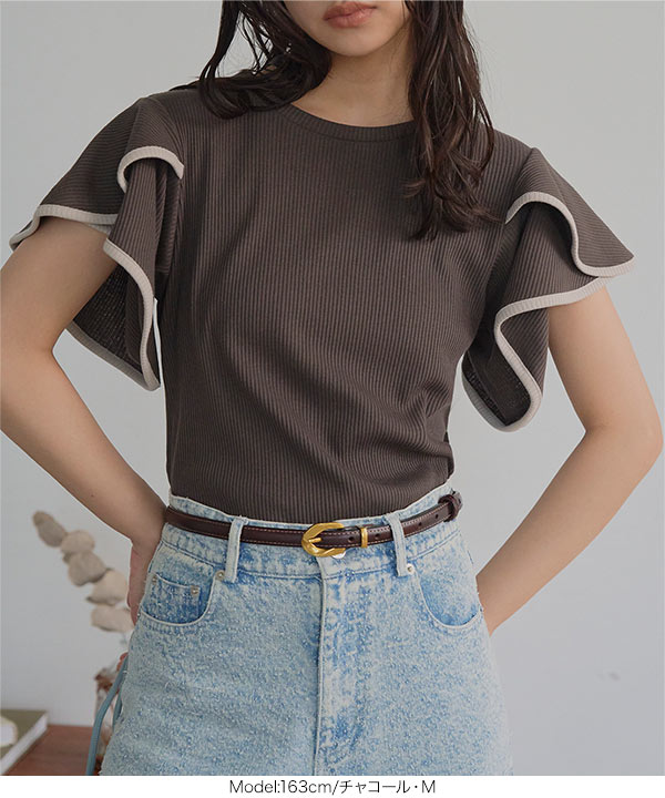 KOBE LETTUCE（神戸レタス） トップス レディース Tシャツ リブ 半袖