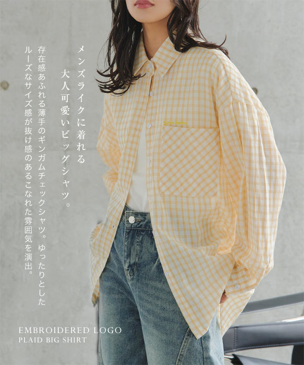 KOBE LETTUCE（神戸レタス） シャツ レディース 長袖 チェックシャツ