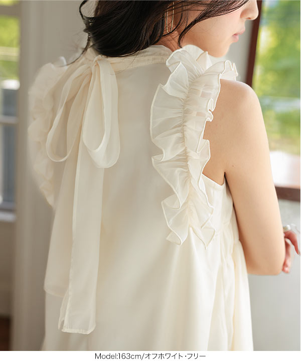 美品✨ アナイ 絶妙なとろみ フリルピンタックブラウス 38 白 日本製 KOBE LETTUCE（神戸レタス） ブラウス フリル リボン トップス