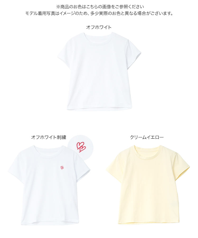 接触冷感 接触冷感 MLXLミニTシャツ レディース ミニT ベーシック Tシャツ コンパクト 短丈 半袖 丸首 C7912