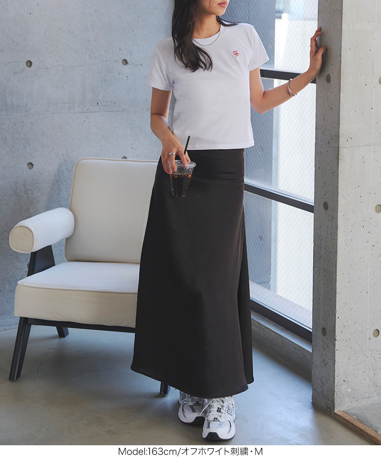 接触冷感 接触冷感 MLXLミニTシャツ レディース ミニT ベーシック Tシャツ コンパクト 短丈 半袖 丸首 C7912