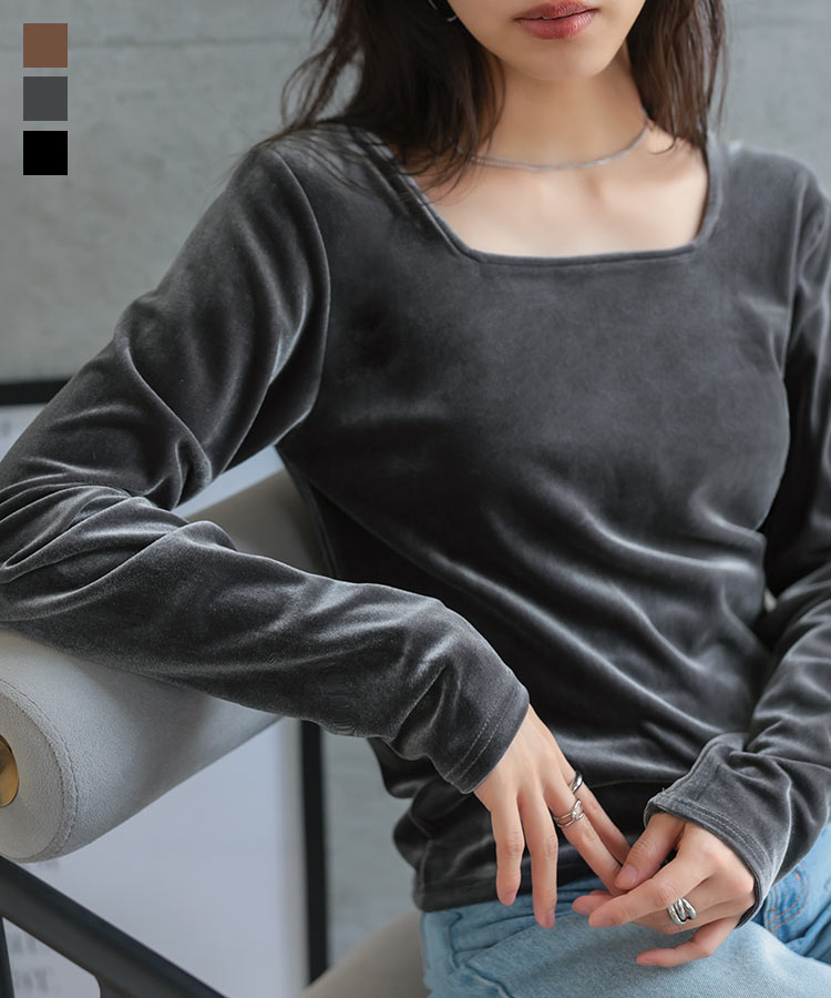 KOBE LETTUCE（神戸レタス） ベロア トップス レディース 40代 上品