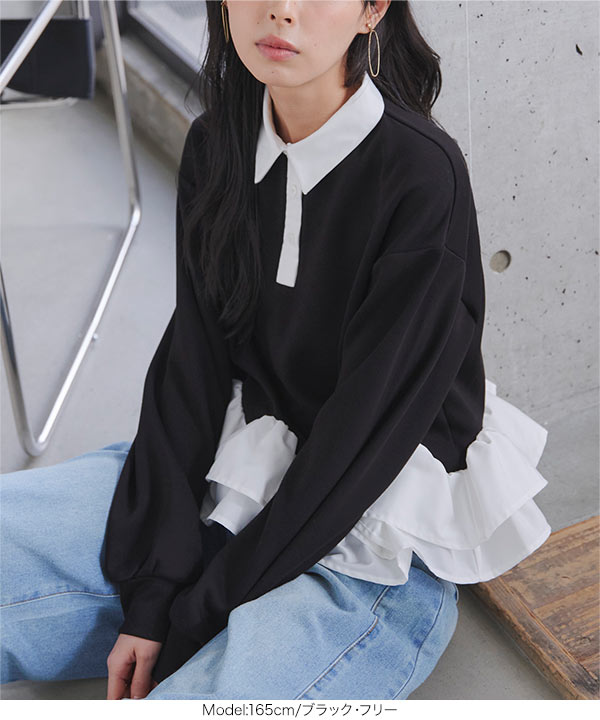 KOBE LETTUCE（神戸レタス） トップス レディース ポロ 長袖 40代