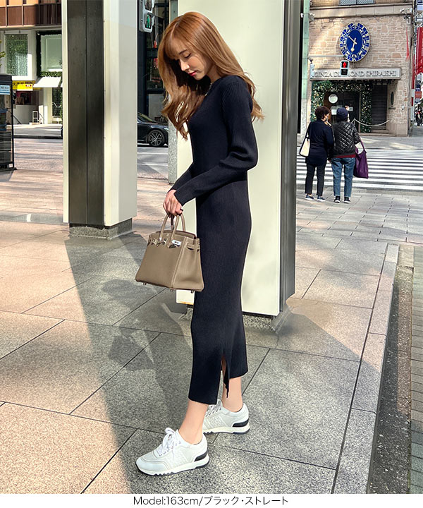 KOBE LETTUCE ワンピース 岡部あゆみさんコラボ リブニット KOBE LETTUCE ワンピース 岡部あゆみさんコラボ リブニット
