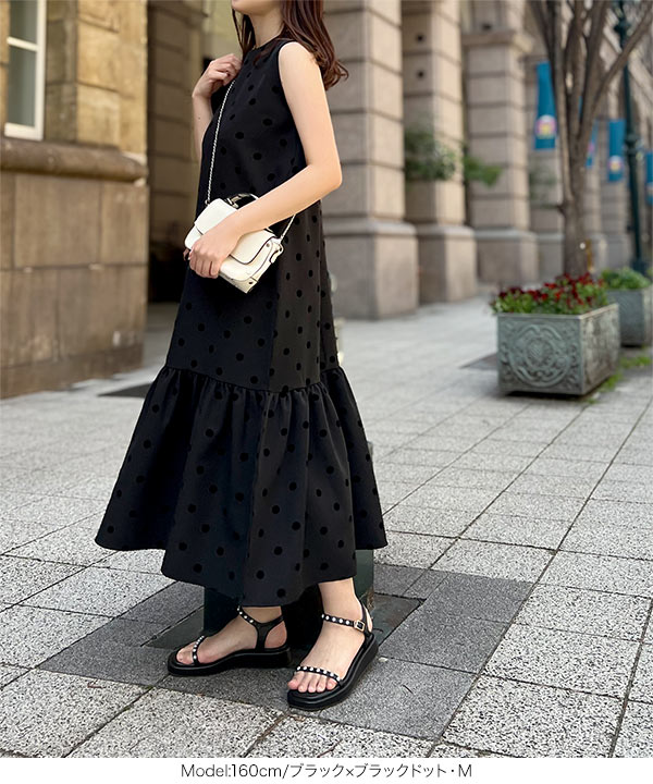 SLY | PLEATS BELTED ロングワンピース (ワンピース(ロング