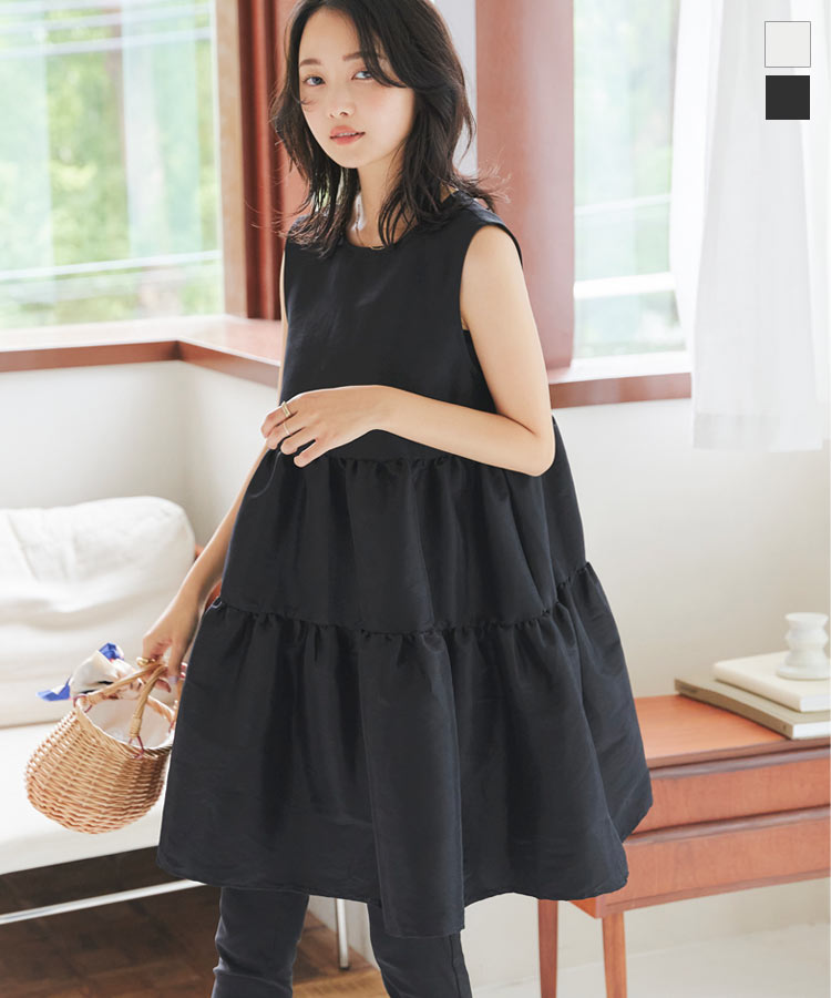 【美品】ボナジョルナータ　ノースリーブアコーディオンプリーツ　チュニックブラウス 美品】ボナジョルナータ ノースリーブアコーディオンプリーツ