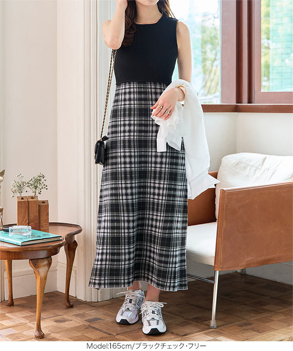 TARA JARMON★ショート丈 Vネックノースリーブワンピース Lucile 小さいサイズ 綿混ショルダータックノースリーブワンピース 低