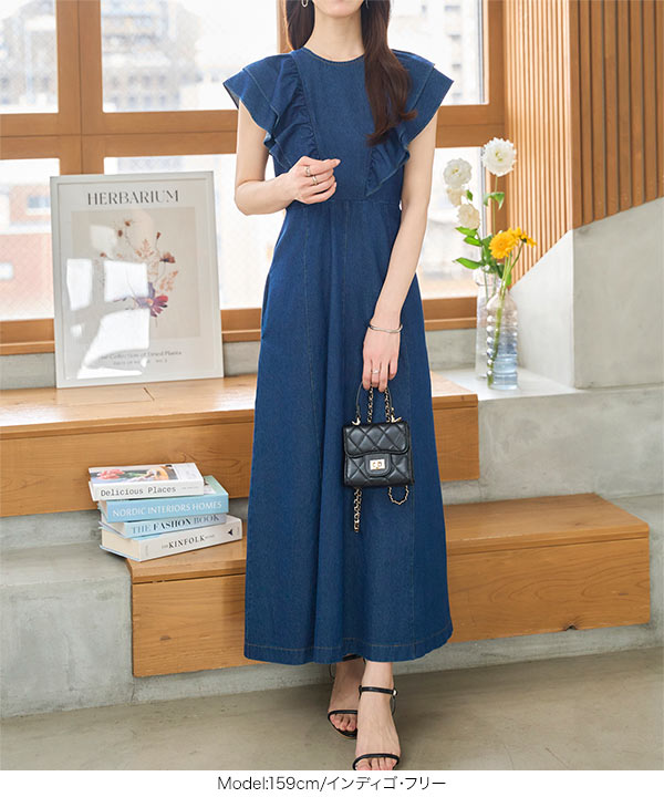 KOBE LETTUCE（神戸レタス） ワンピース ロング デニムワンピース