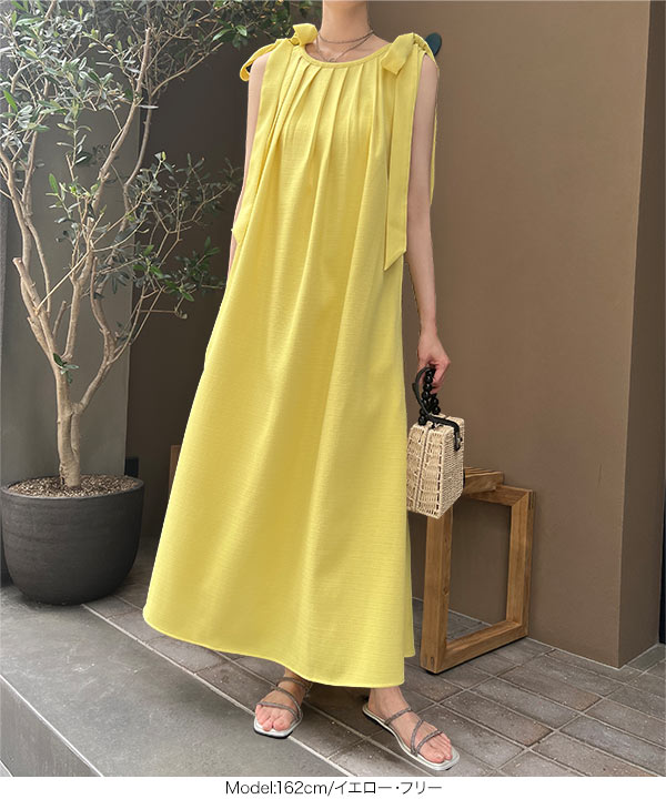 【ゆったりエレガント♪】HERMES 25SS ワンピース KOBE LETTUCE ワンピース ロング 夏 ノースリーブ きれいめ