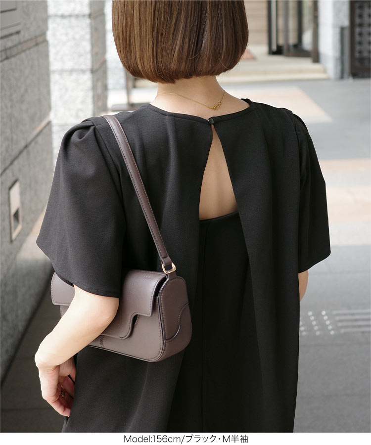 レディース mayuさんコラボ タックノースリーブワンピース まゆ マユ マタニティ 授乳 E3551
