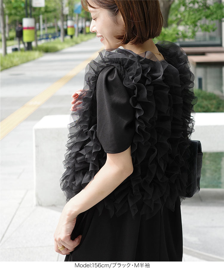 レディース mayuさんコラボ タックノースリーブワンピース まゆ マユ マタニティ 授乳 E3551