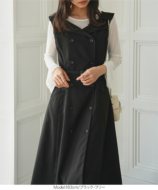 KOBE LETTUCE（神戸レタス） ワンピース ジレワンピース トレンチ風