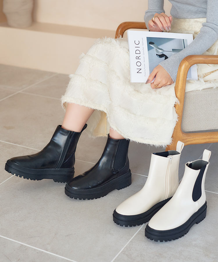 KOBE LETTUCE（神戸レタス） ショートブーツ レディース 厚底