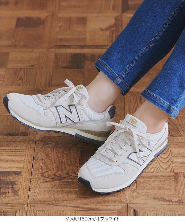 ニューバランス24cm レディース グレーホワイト　レザー使用WL996 箱無し New Balance スニーカー 「New Balance」WL996/スニーカー