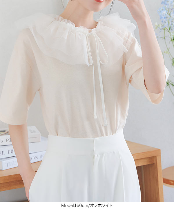 チュチュルルベ　ヘアアクセサリー　洋服デコ　チュール　フリルレース　シフォン KOBE LETTUCE（神戸レタス） チュールフリル アクセサリー レディース