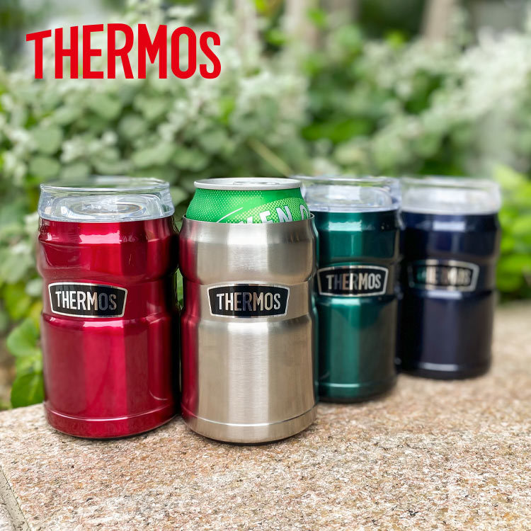 長持ち THERMOS サーモス真空断熱缶ホルダー350ｍｌ 缶ホルダー タンブラー 保冷 缶ビール アウトドア J952