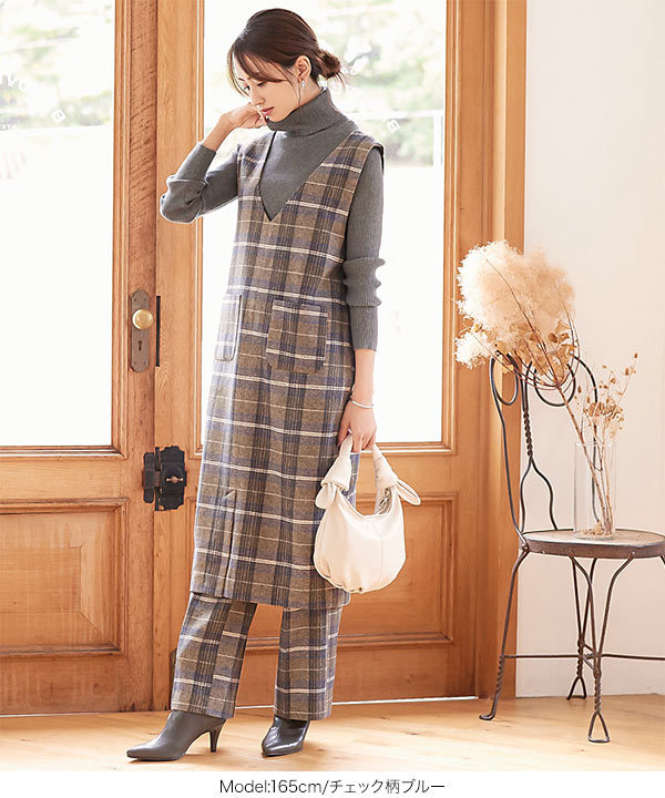 KOBE LETTUCE（神戸レタス） パンツ ストレート きれいめ フェイク