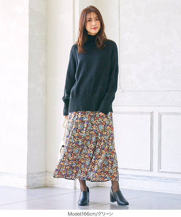 KOBE LETTUCE（神戸レタス） スカート レディース ロング 冬 花柄