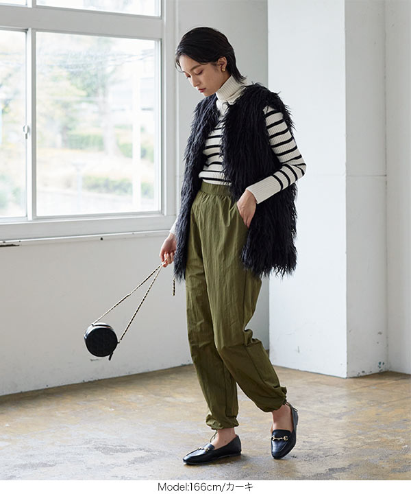 ナゴンスタンス　カジュアルパンツ　長ズボン　Sレディース　グレー　ナイロン m3796_750.jpg