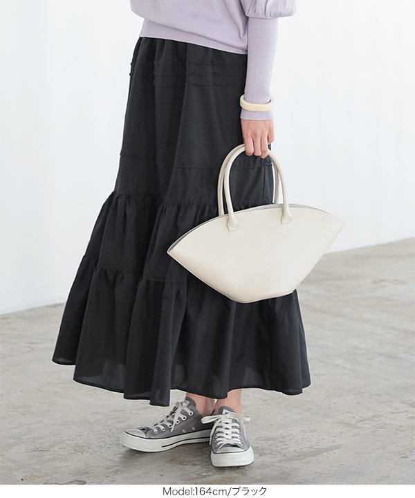 KOBE LETTUCE（神戸レタス） ティアードスカート ロング 40代 30代 50