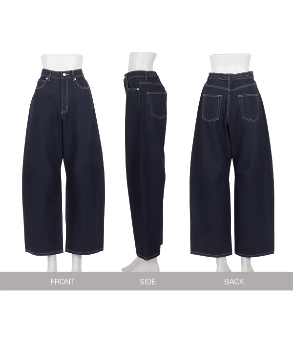 KOBE LETTUCE（神戸レタス） デニムパンツ レディース カーブライン