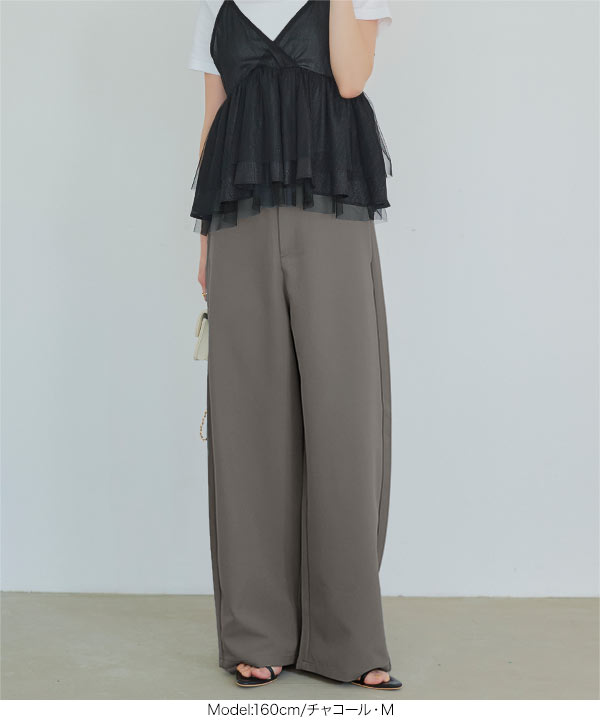 【Stella McCartney】 Poppyフローラルワイドレッグパンツ Poppy floral wide-leg pants in black - Stella Mc Cartney
