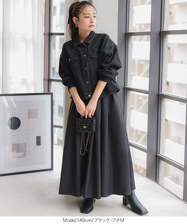 ドット柄シースルーベルスリーブスクエアネック韓国ミニドレス