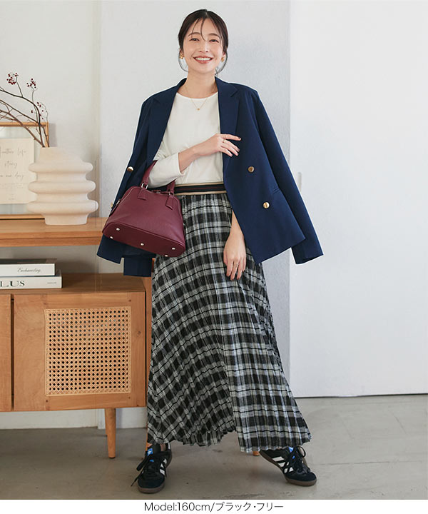 KOBE LETTUCE（神戸レタス） プリーツスカート レディース ロング丈