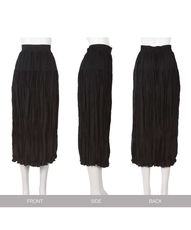 スカート Petitle プチレ ワッシャープリーツロングスカート レディース 20代 30代 40代 低身長サイズ ボトム M4167