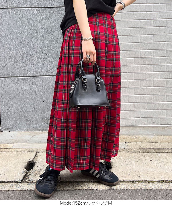 KOBE LETTUCE（神戸レタス） スカート ロング チェック プリーツ