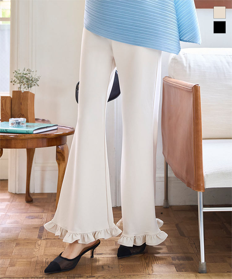 MUSE ドゥーズィエムクラス ストレッチフレアパンツ MODY 36