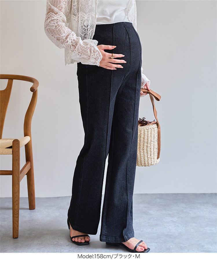 マタニティ mamaレタス マタニティストレッチデニムパンツ レディース 20代 30代 40代 ボトムスズボン M4433