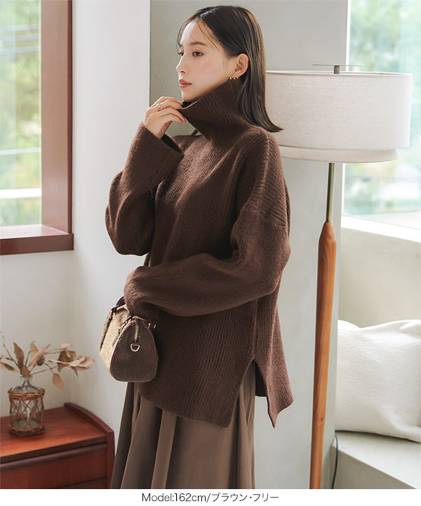 極美品♡ルネ♡スカラップニット ニット リブ スカラップネック le reve vaniller 全3色｜lvn411-1191