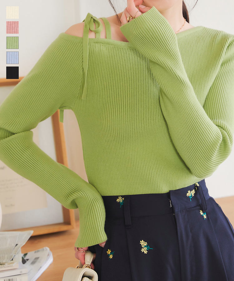 KOBE LETTUCE（神戸レタス） トップス ニット レディース リブ 長袖