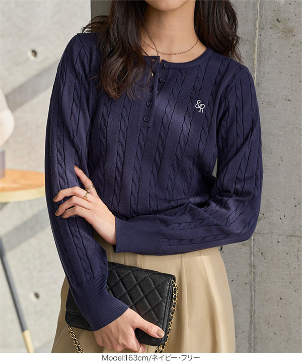 KOBE LETTUCE（神戸レタス） ニット レディース ヘンリーネック