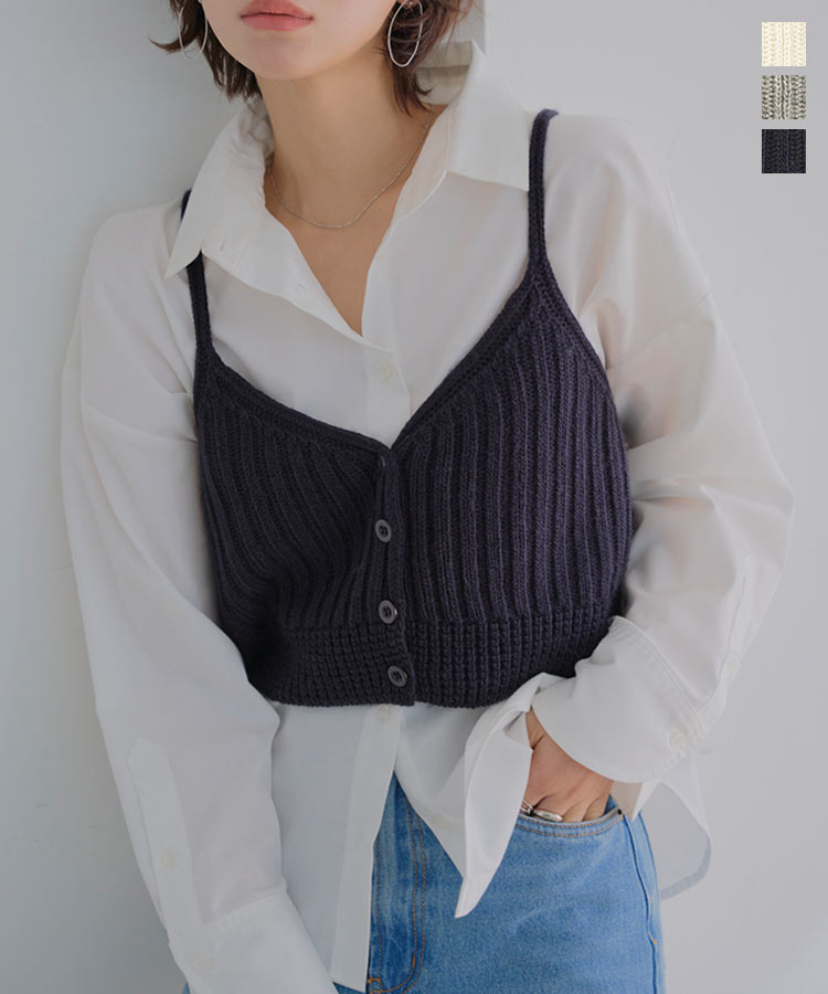 KOBE LETTUCE（神戸レタス） ニットキャミソール ニットビスチェ