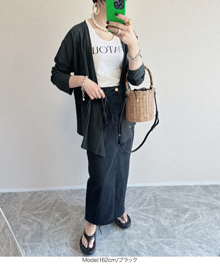 大人 ［ラッシュガード］前後2wayカシュクールカーディガン レディース トップス 接触冷感 UVカット S191